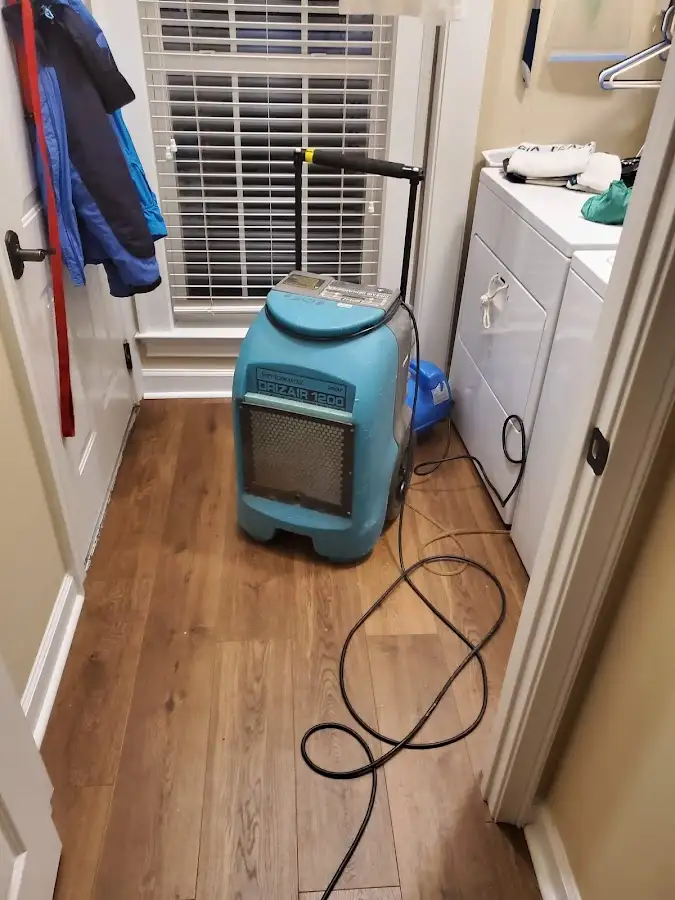 Commercial dehumidifier deployed for Flood Damage Cleanup in Ferndale